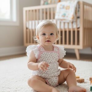 The Beaufort Bonnet Company Floral Baby Romper 2T